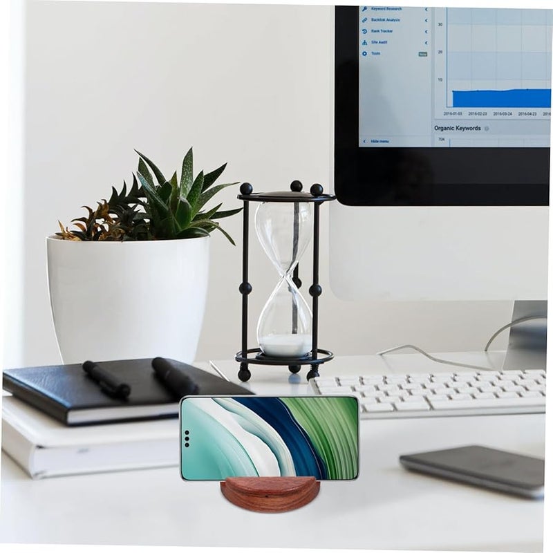 Balacoo Wooden Phone Holder Desk Stand Cellphone Mount Kickstand for Desk - Image 4